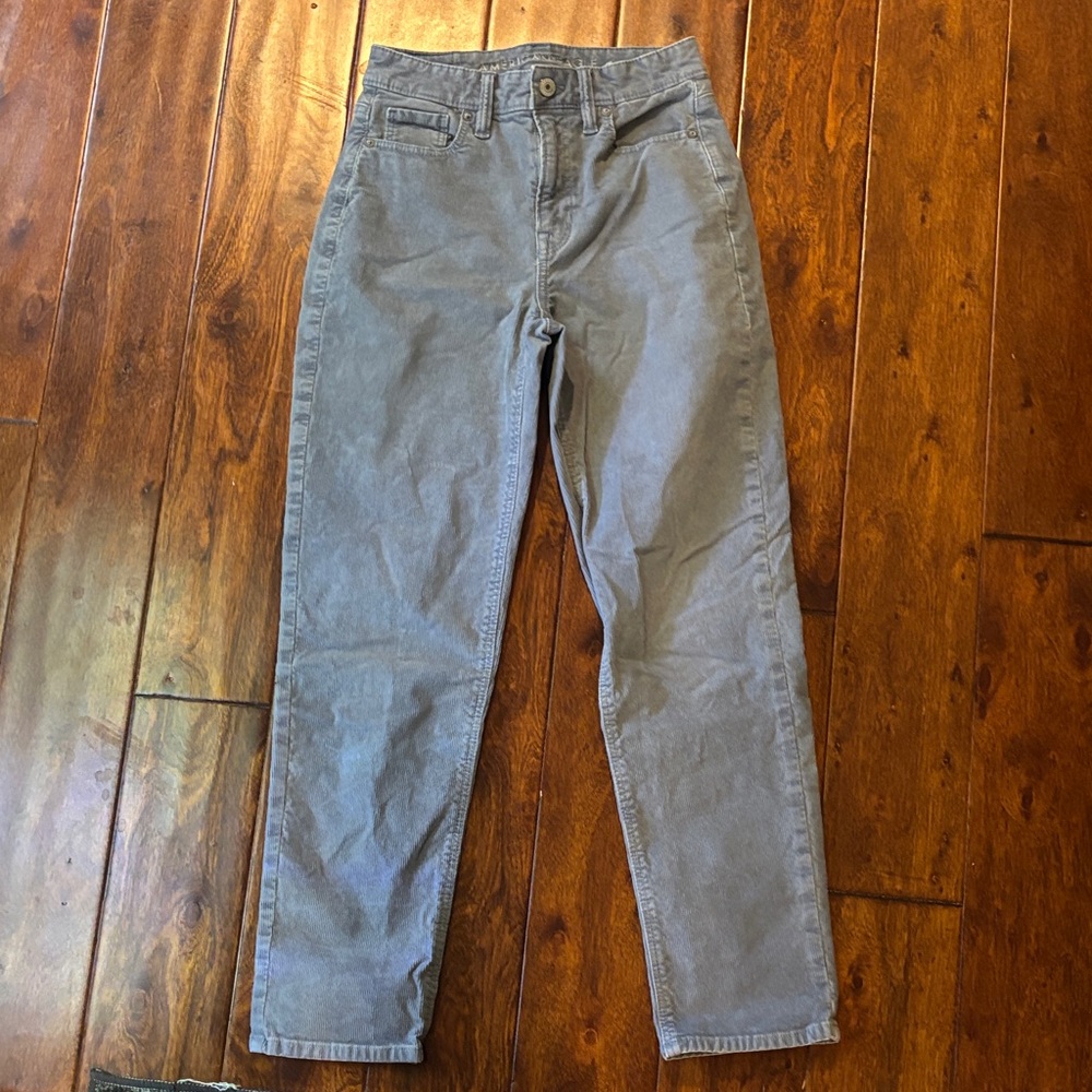 American Eagle Outfitters light blue Straight Leg corduroy pants